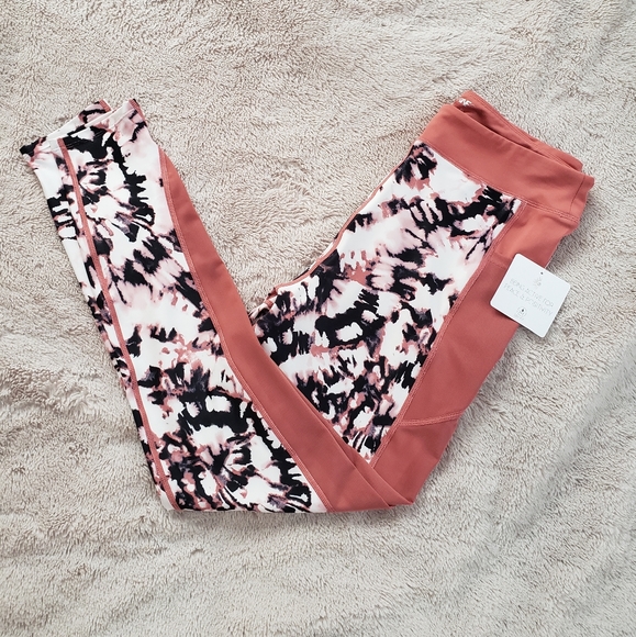 CITRINE GLOW Midrise Print Leggings Size Medium - Picture 4 of 4